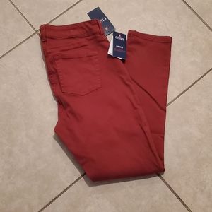 Champs Red Denim Ankle Jeans
